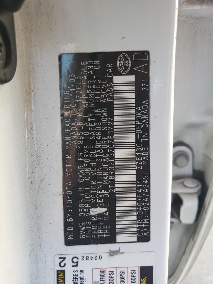 2007 TOYOTA COROLLA