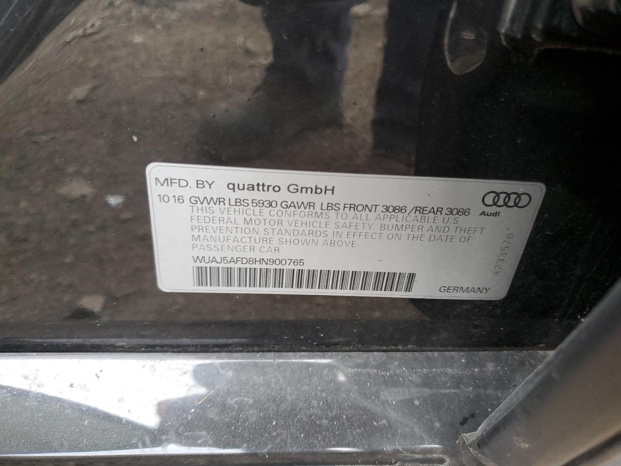 2017 AUDI S8