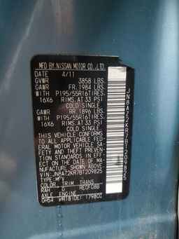 2011 NISSAN CUBE