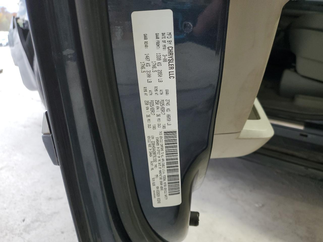 2008 DODGE GRAND CARAVAN