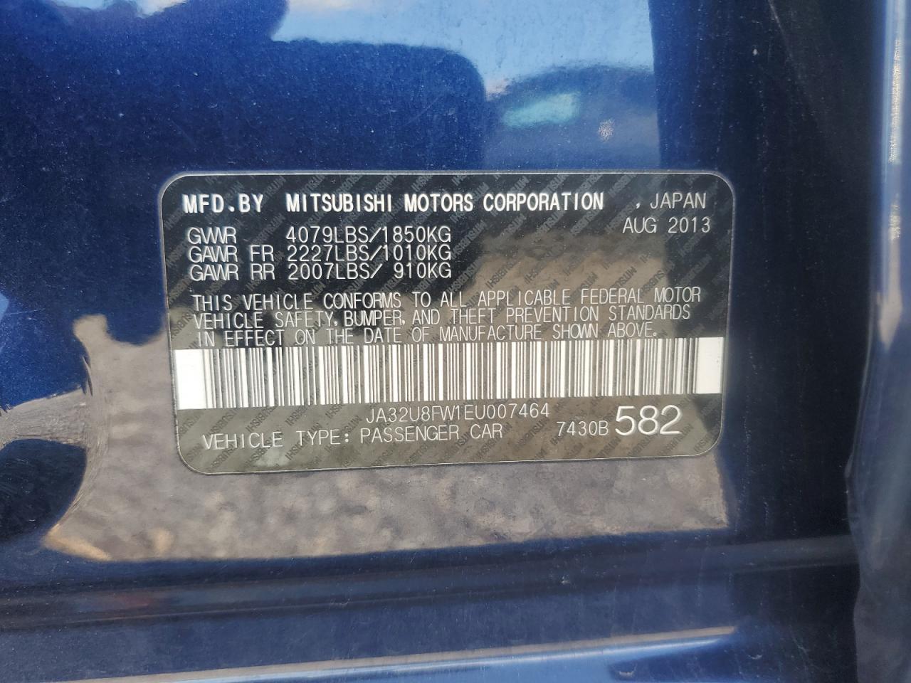 2014 MITSUBISHI LANCER