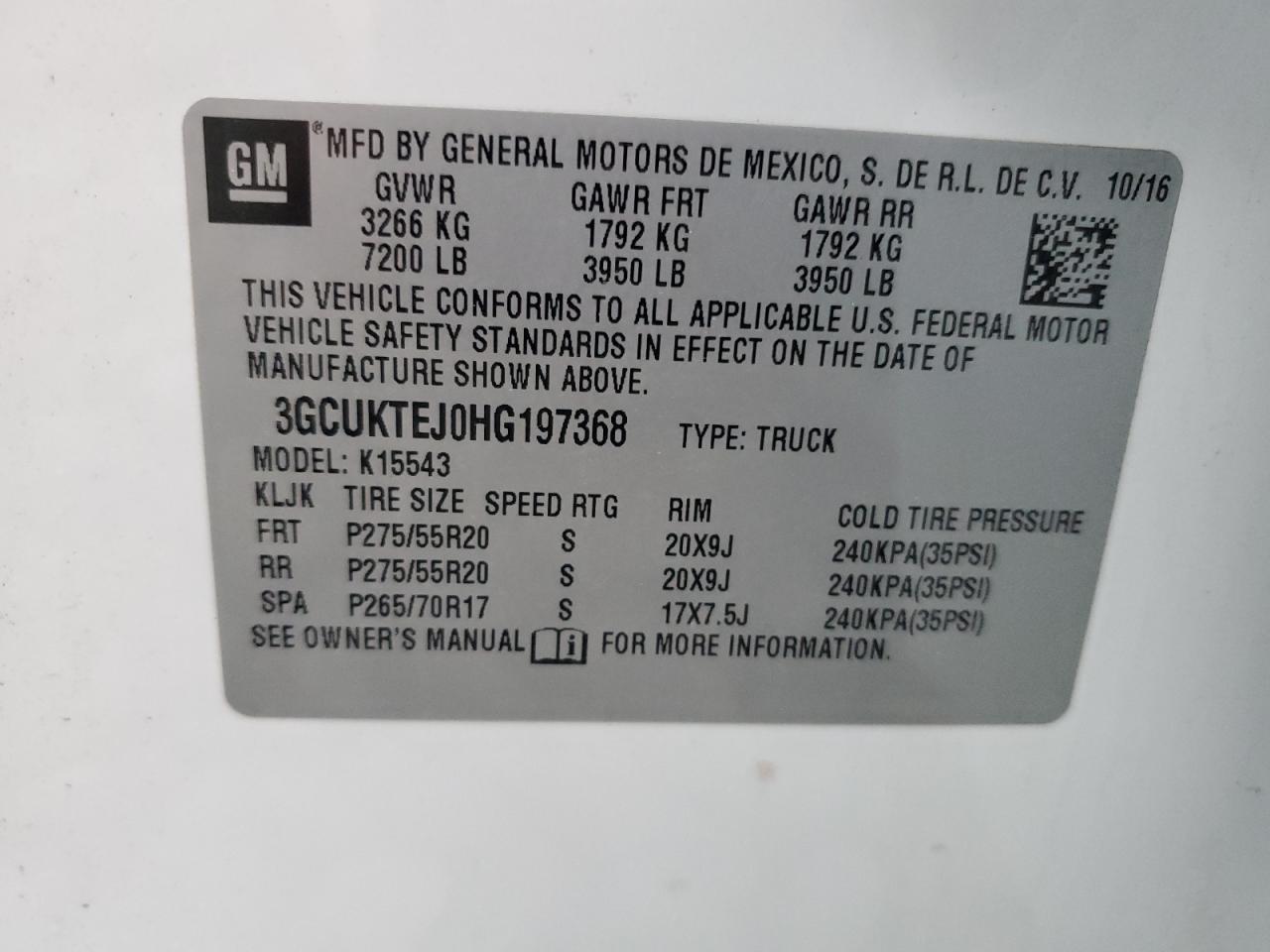 2017 CHEVROLET Silverado