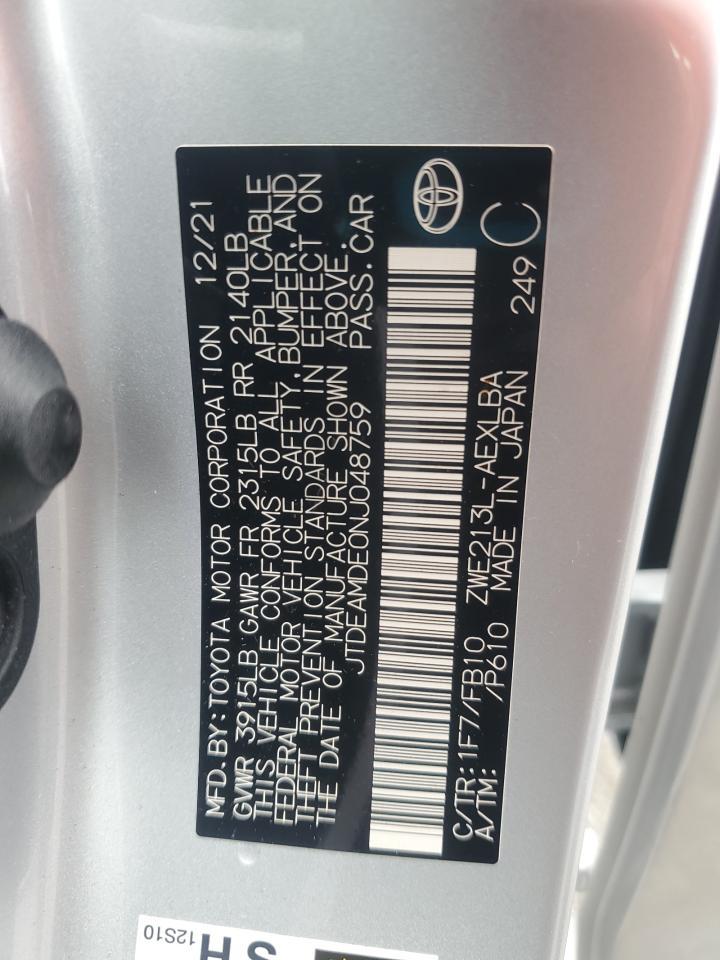 2022 TOYOTA COROLLA