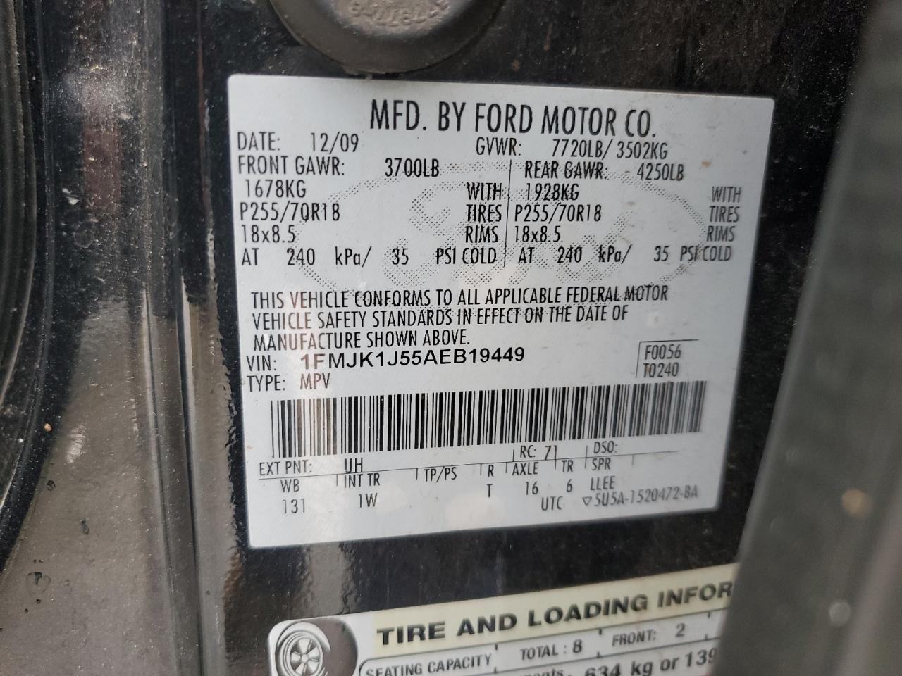 2010 FORD Expedition