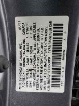 2017 HONDA CIVIC