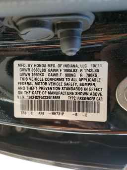 2012 HONDA CIVIC