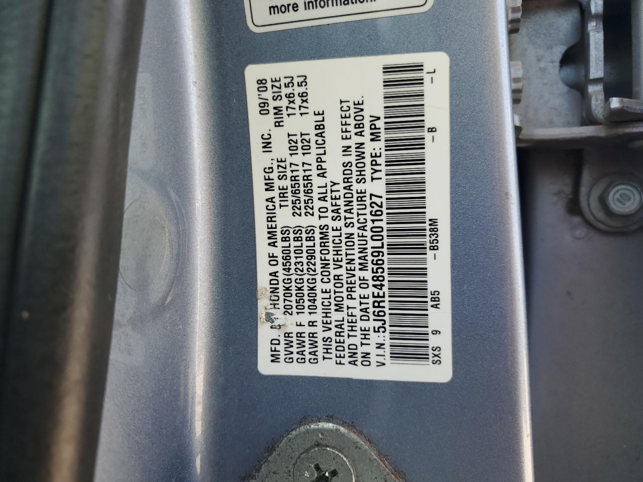 2009 HONDA CR-V