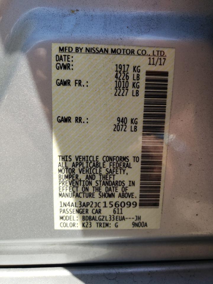 2018 NISSAN ALTIMA