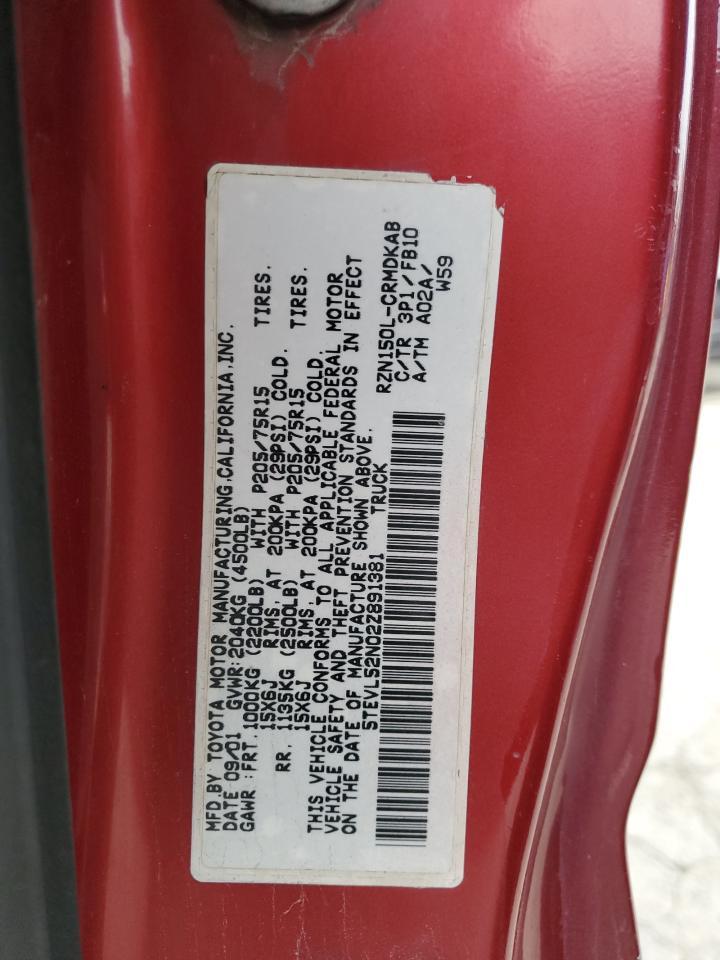 2002 TOYOTA TACOMA