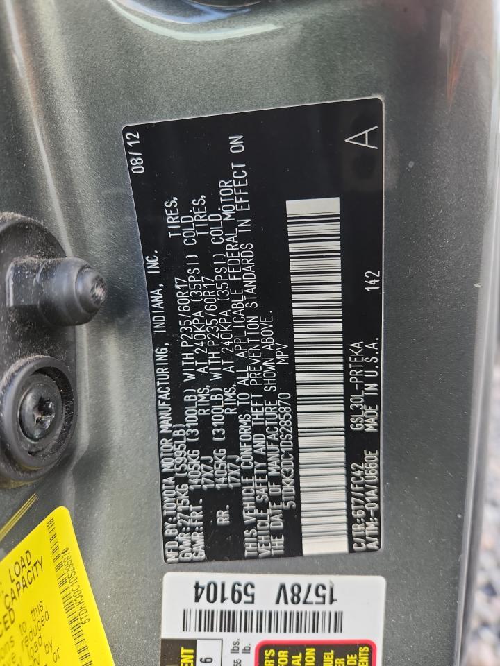 2013 TOYOTA SIENNA