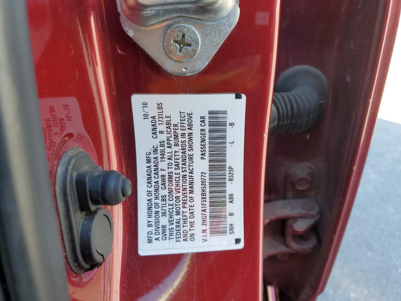 2011 HONDA CIVIC