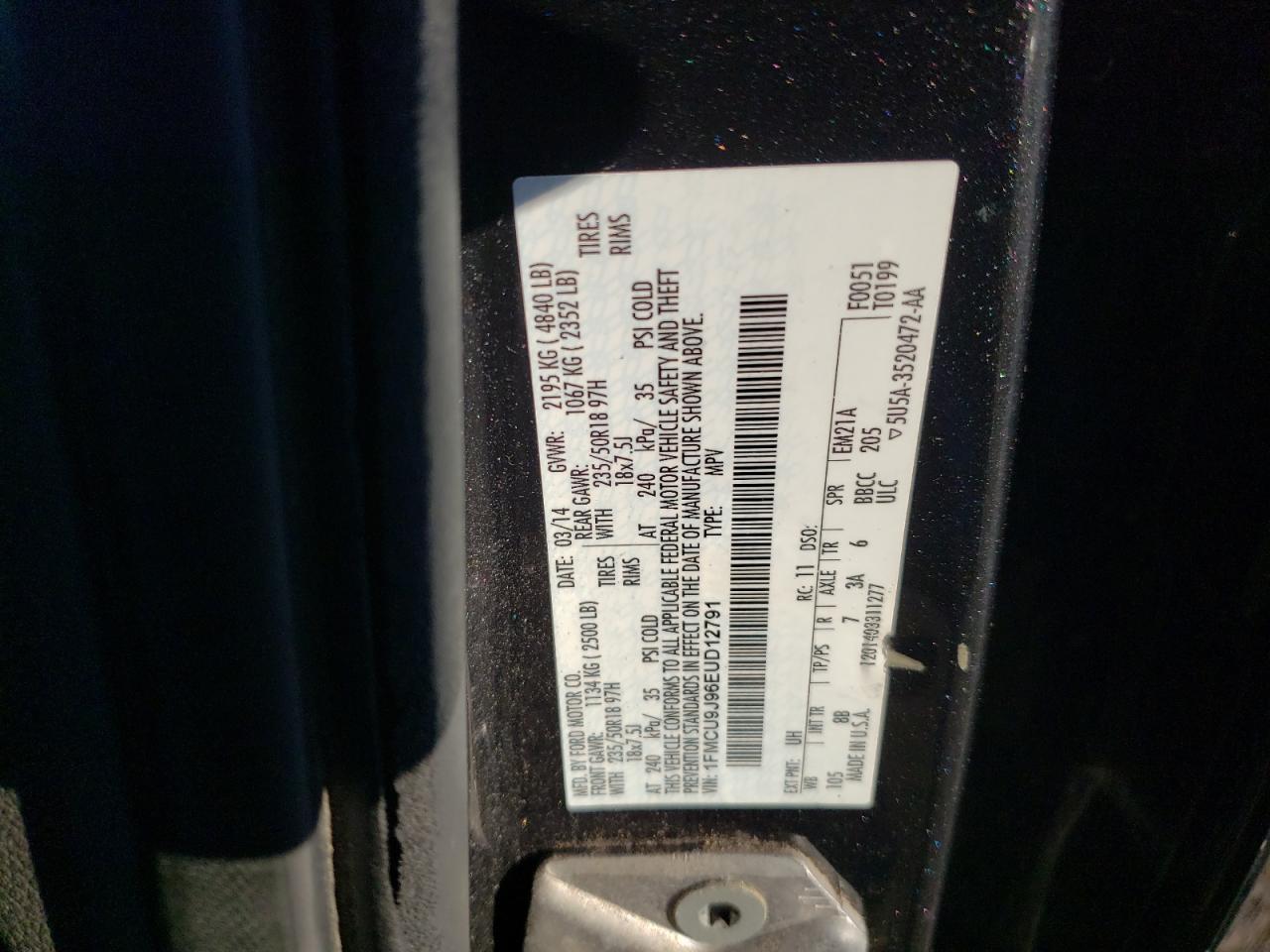 2014 FORD ESCAPE