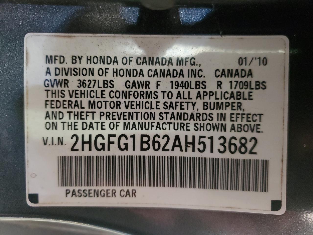 2010 HONDA CIVIC