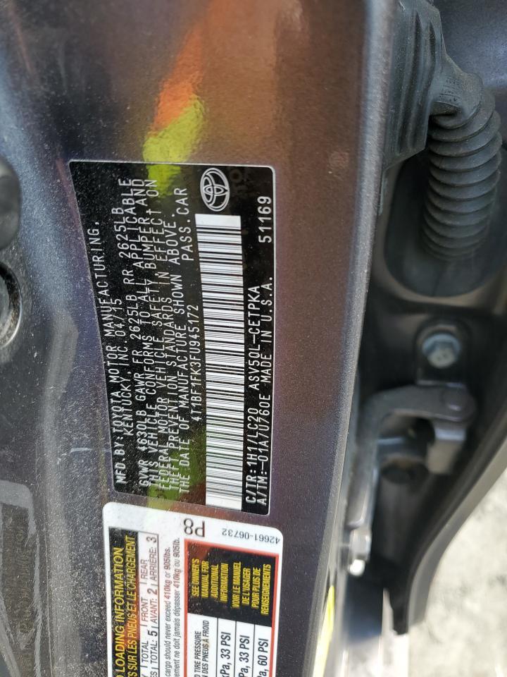 2015 TOYOTA CAMRY