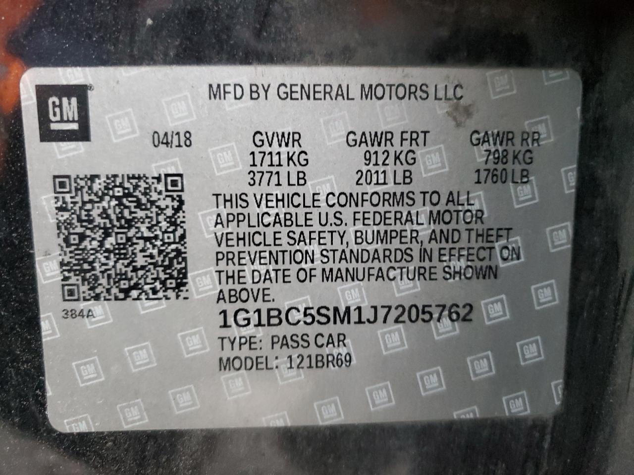 2018 CHEVROLET CRUZE