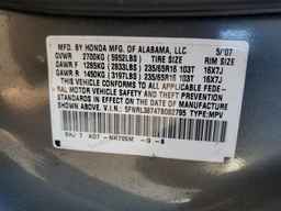 2007 HONDA ODYSSEY