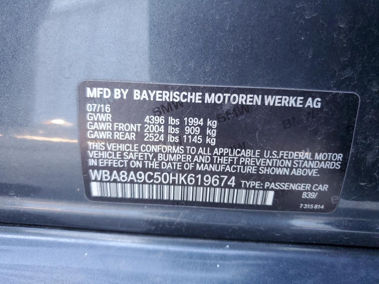 2017 BMW 3 SERIES
