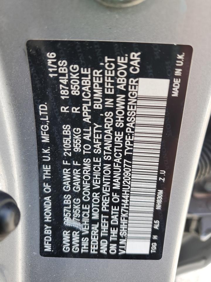 2017 HONDA CIVIC