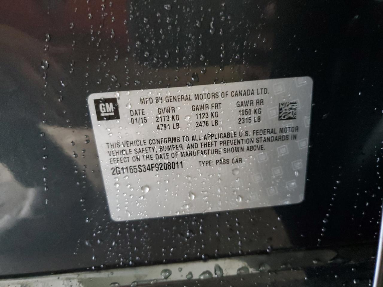 2015 CHEVROLET IMPALA