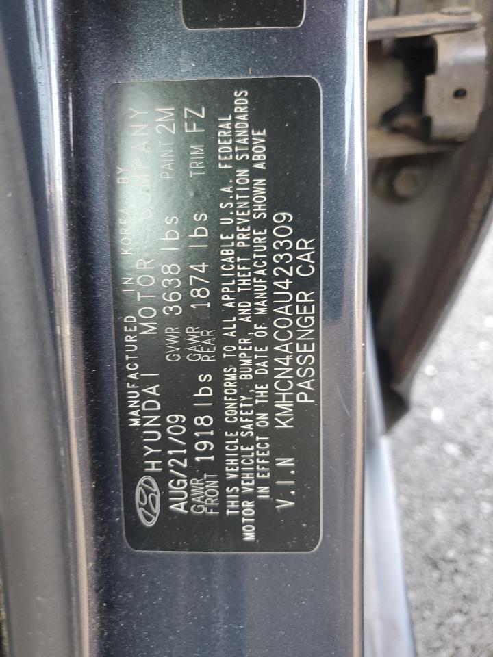2010 HYUNDAI ACCENT