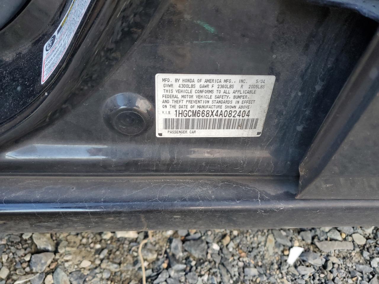 2004 HONDA ACCORD