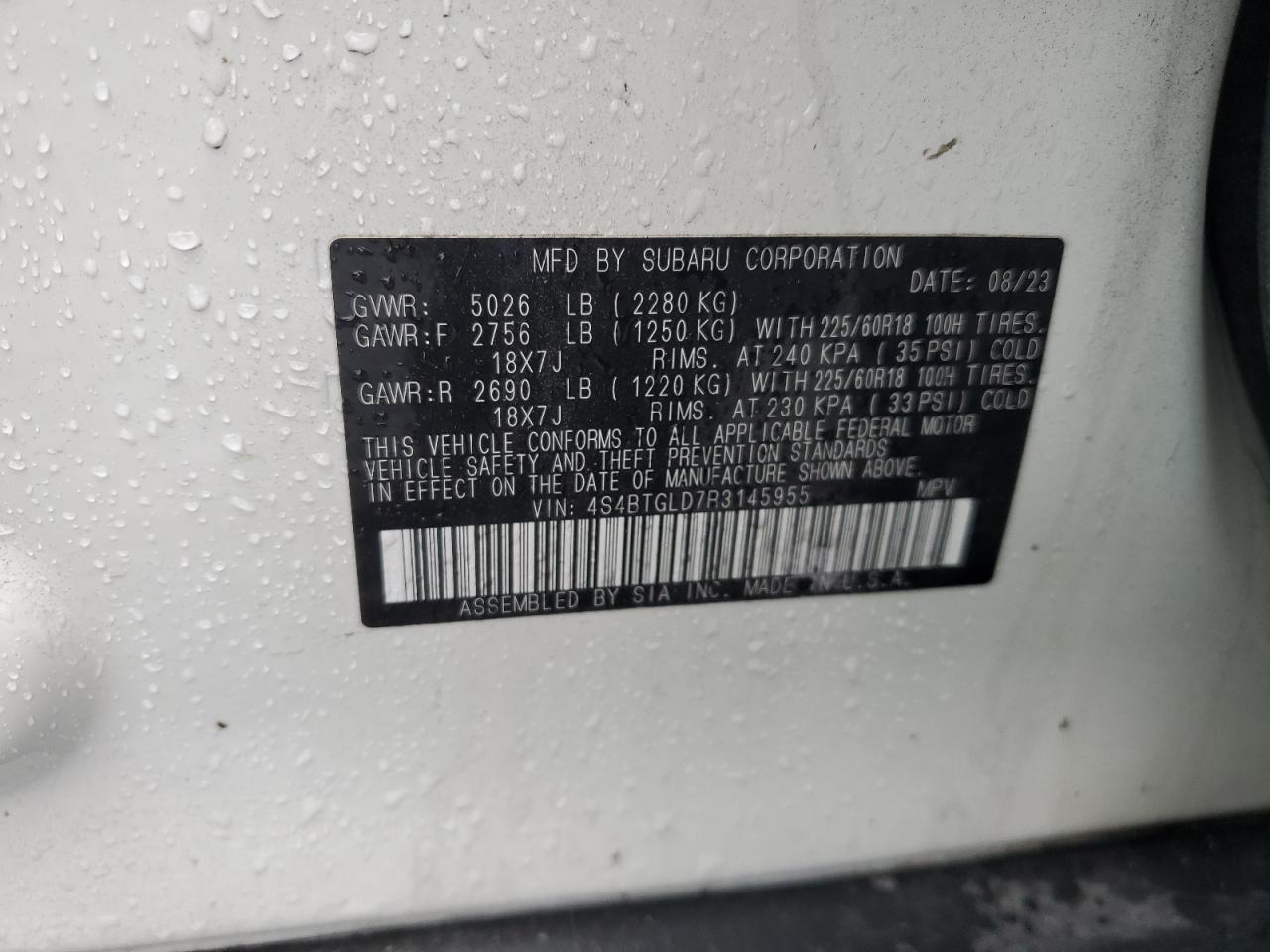 2024 SUBARU Outback