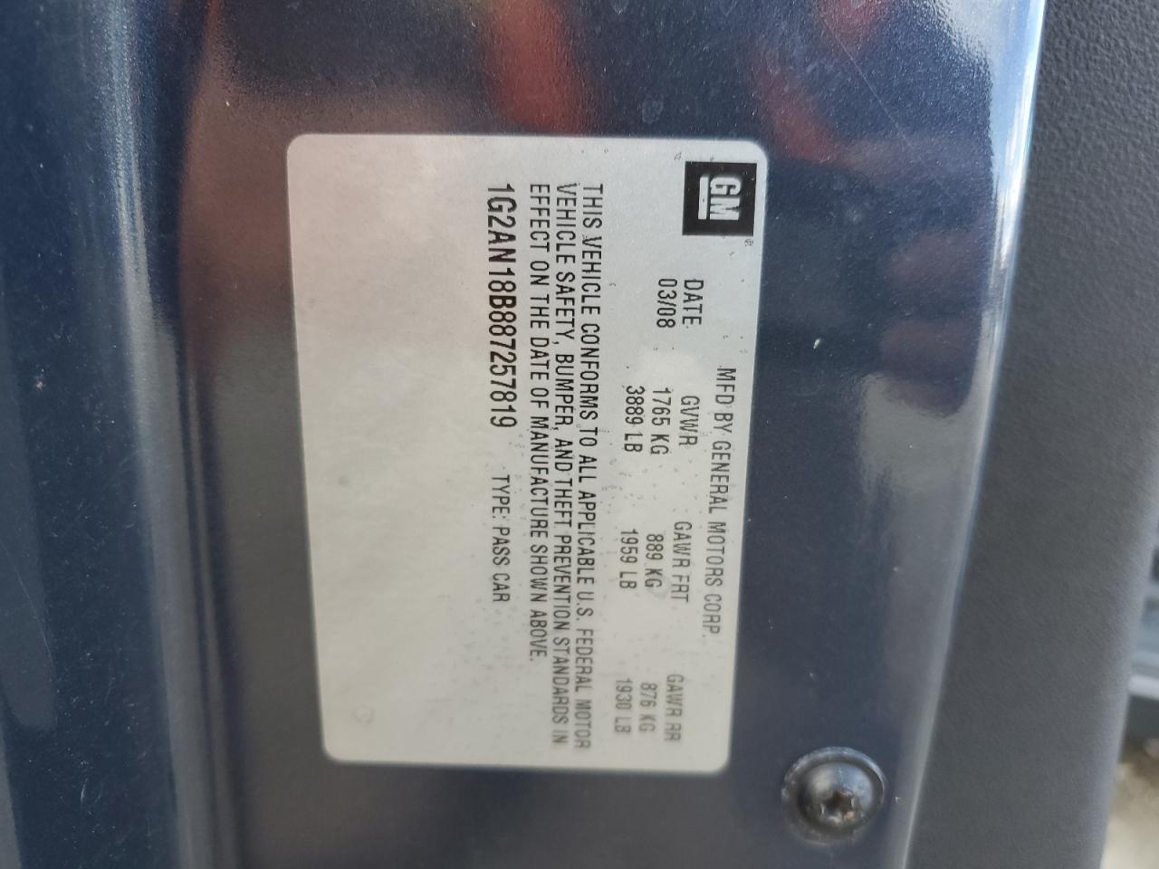 2008 PONTIAC G5