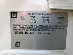 2011 BUICK LACROSSE