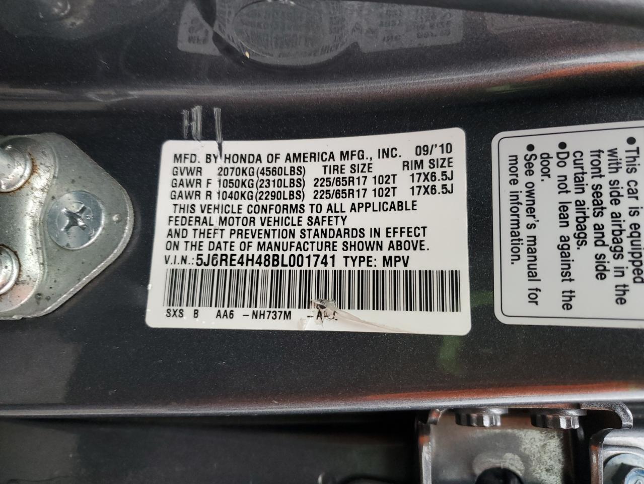 2011 HONDA CR-V