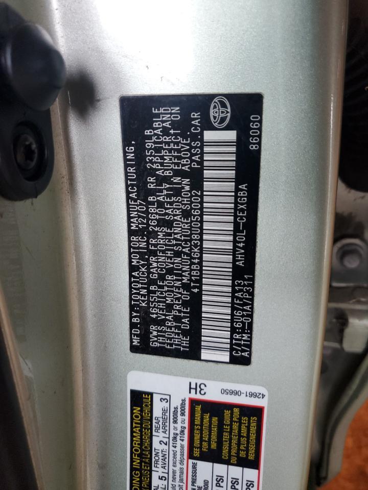 2008 TOYOTA CAMRY