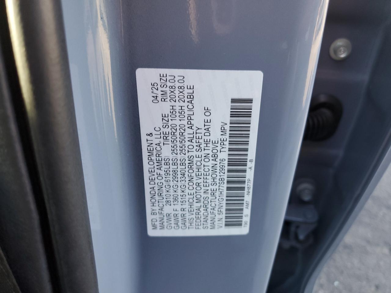 2025 HONDA PILOT