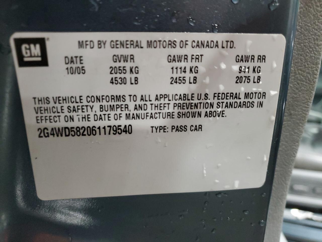 2006 BUICK LACROSSE
