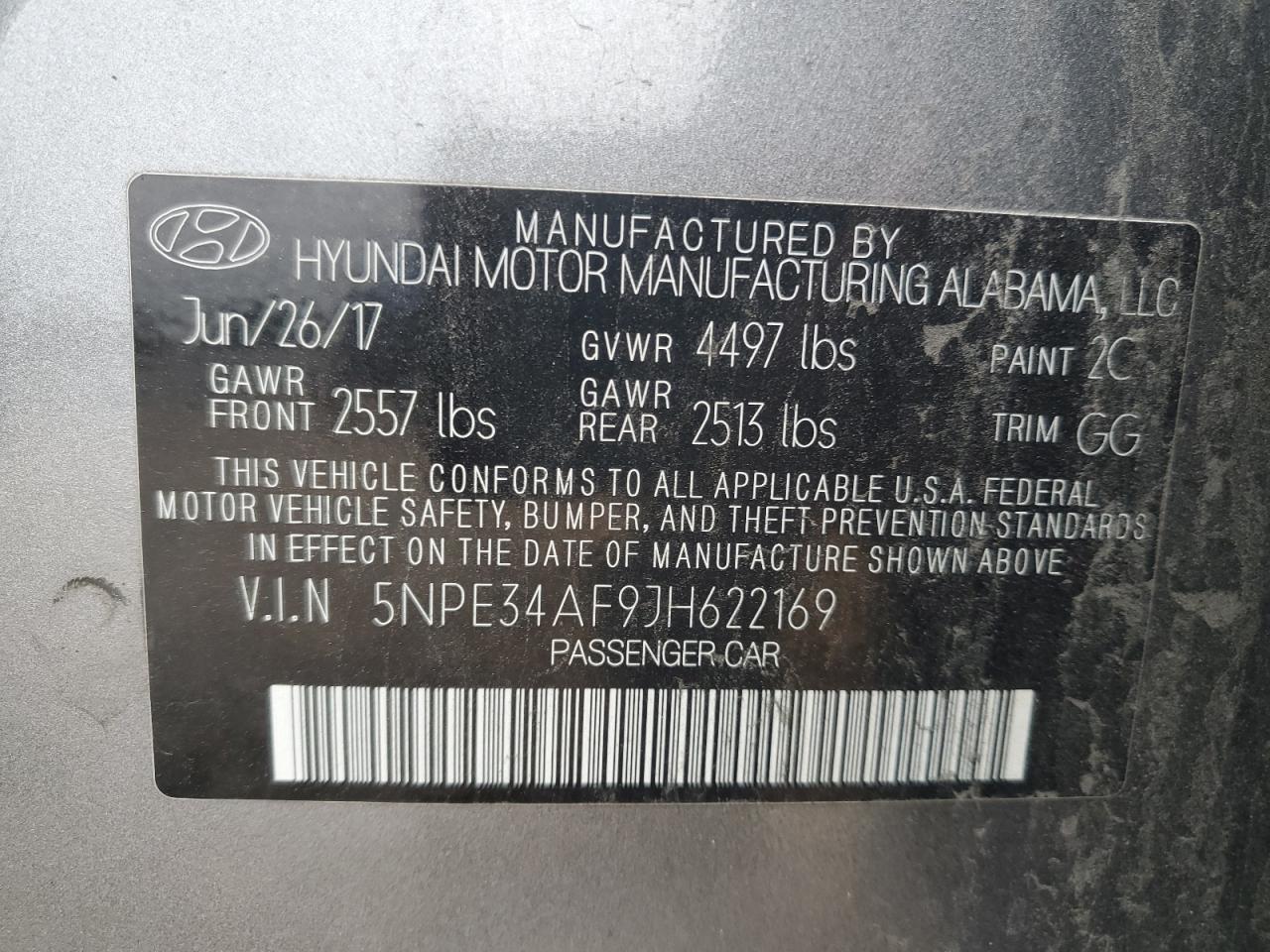 2018 HYUNDAI SONATA