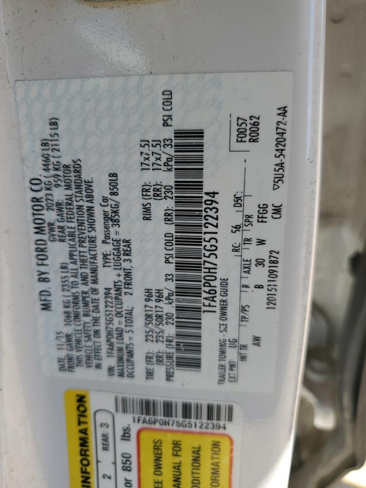2016 FORD FUSION