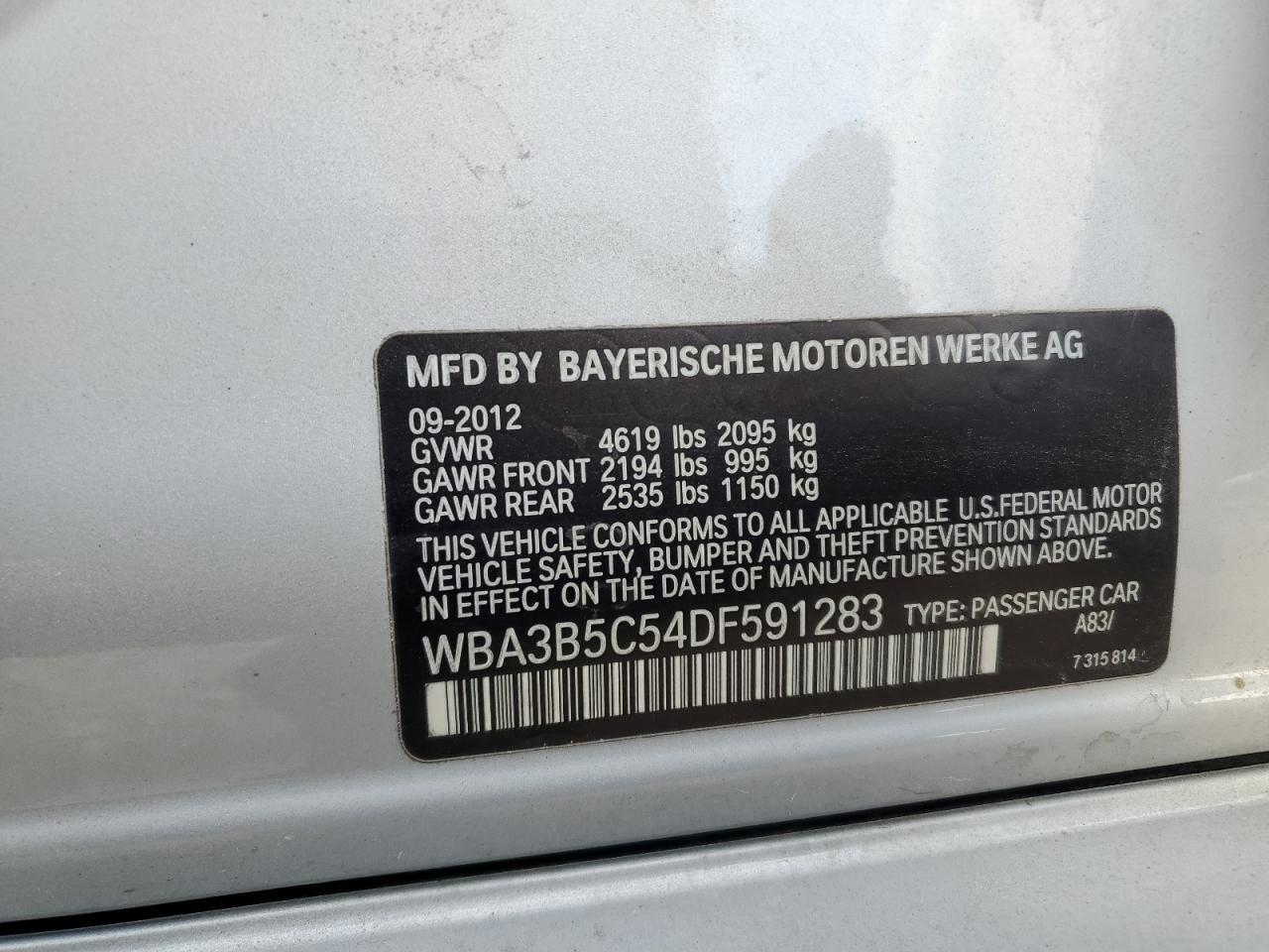 2013 BMW 3 SERIES