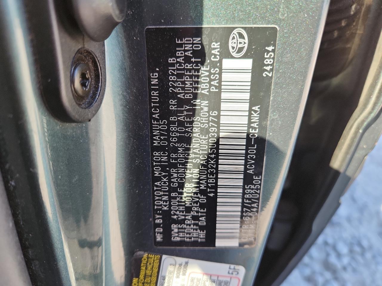 2005 TOYOTA CAMRY
