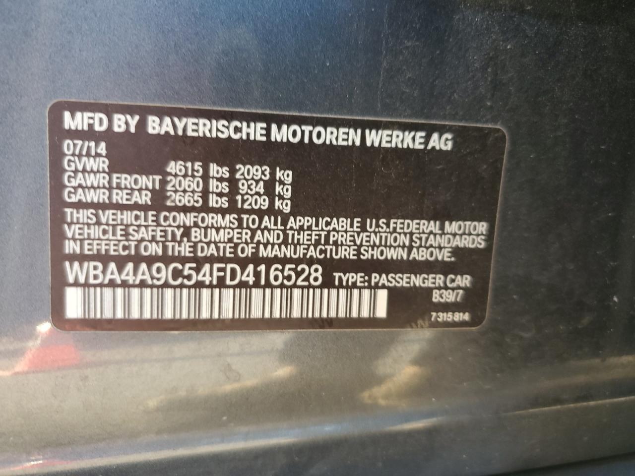 2015 BMW 4 Series