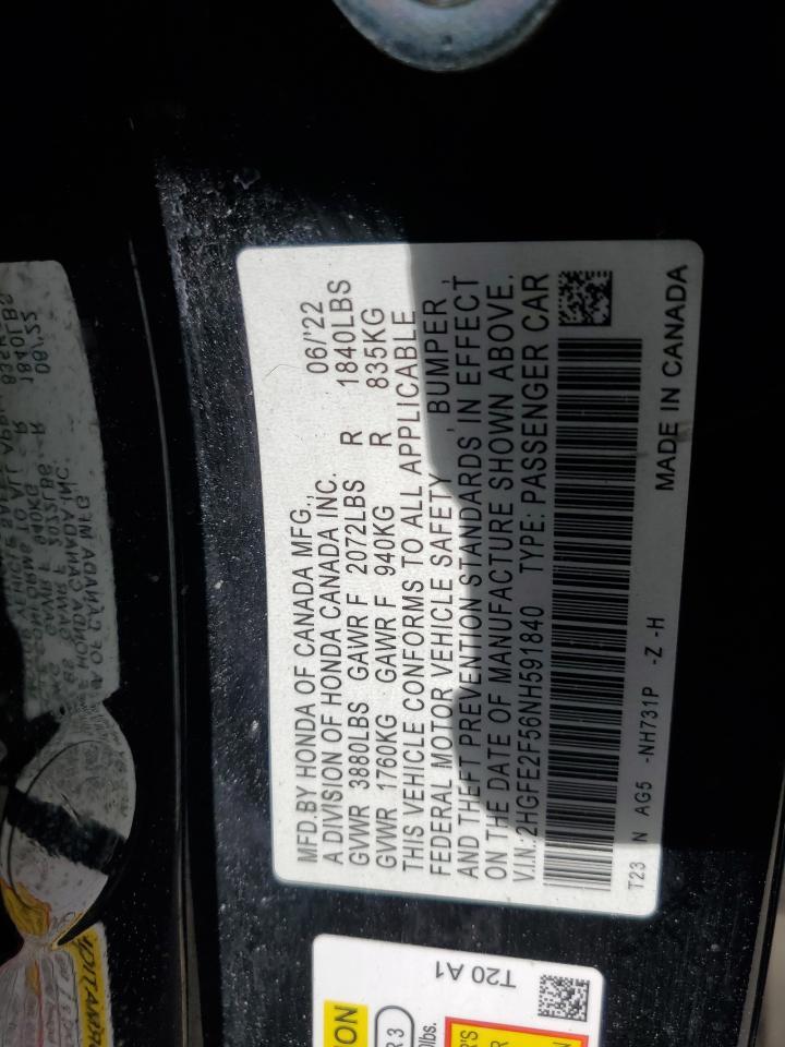2022 HONDA CIVIC