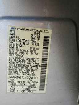 2007 NISSAN Frontier