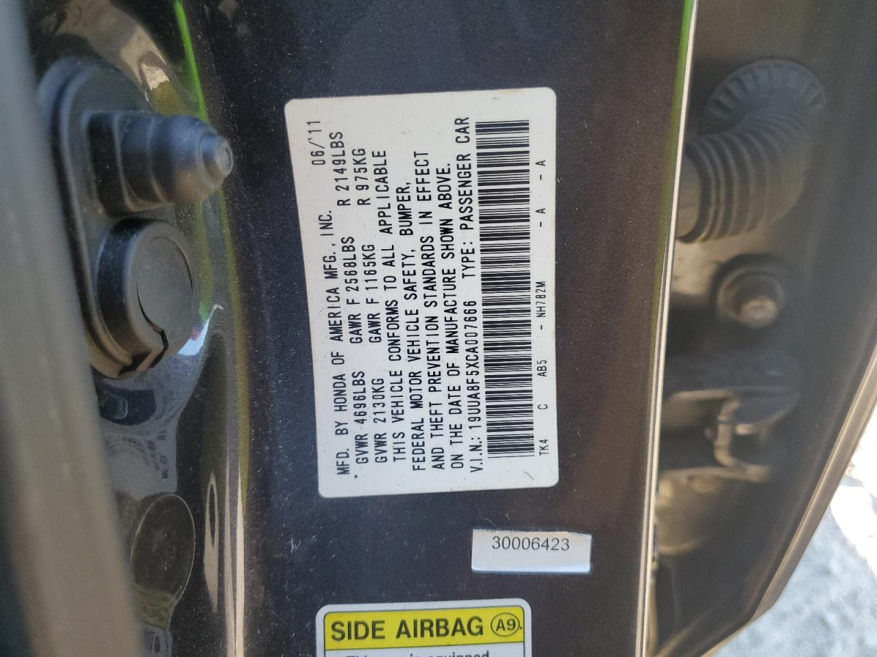 2012 ACURA TL