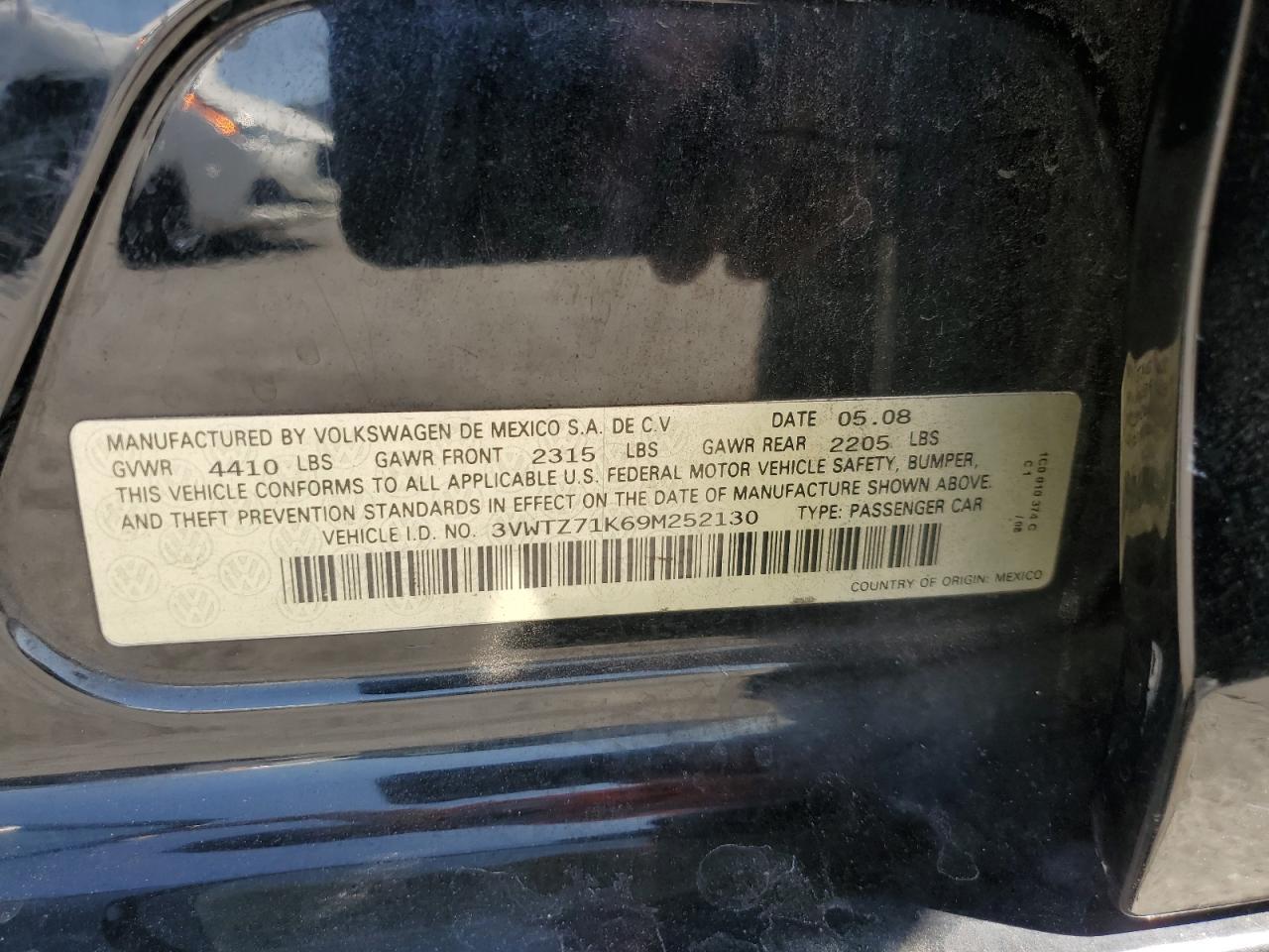 2009 VOLKSWAGEN JETTA