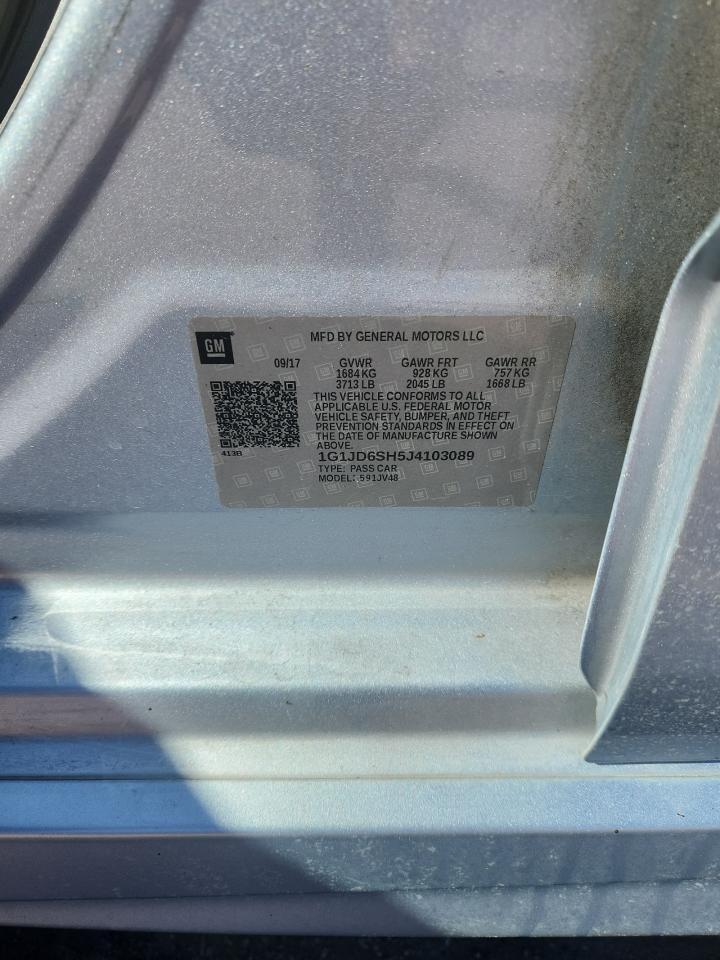 2018 CHEVROLET SONIC