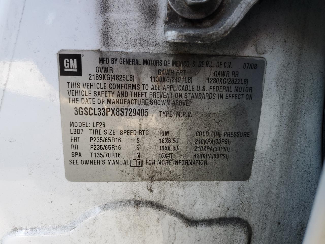 2008 SATURN Vue