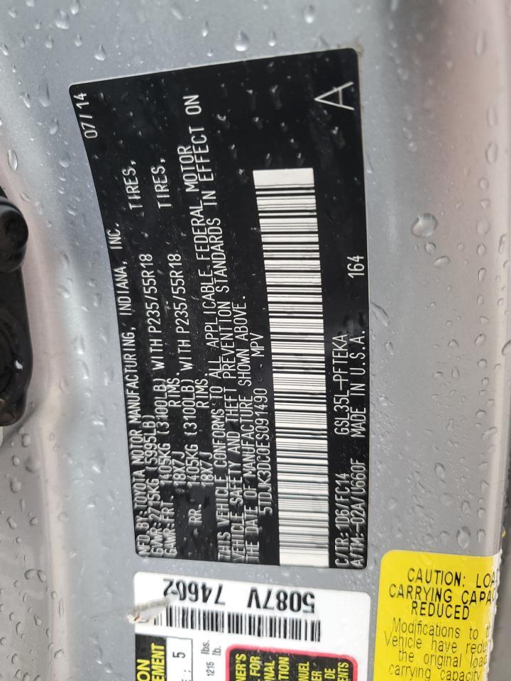 2014 TOYOTA SIENNA
