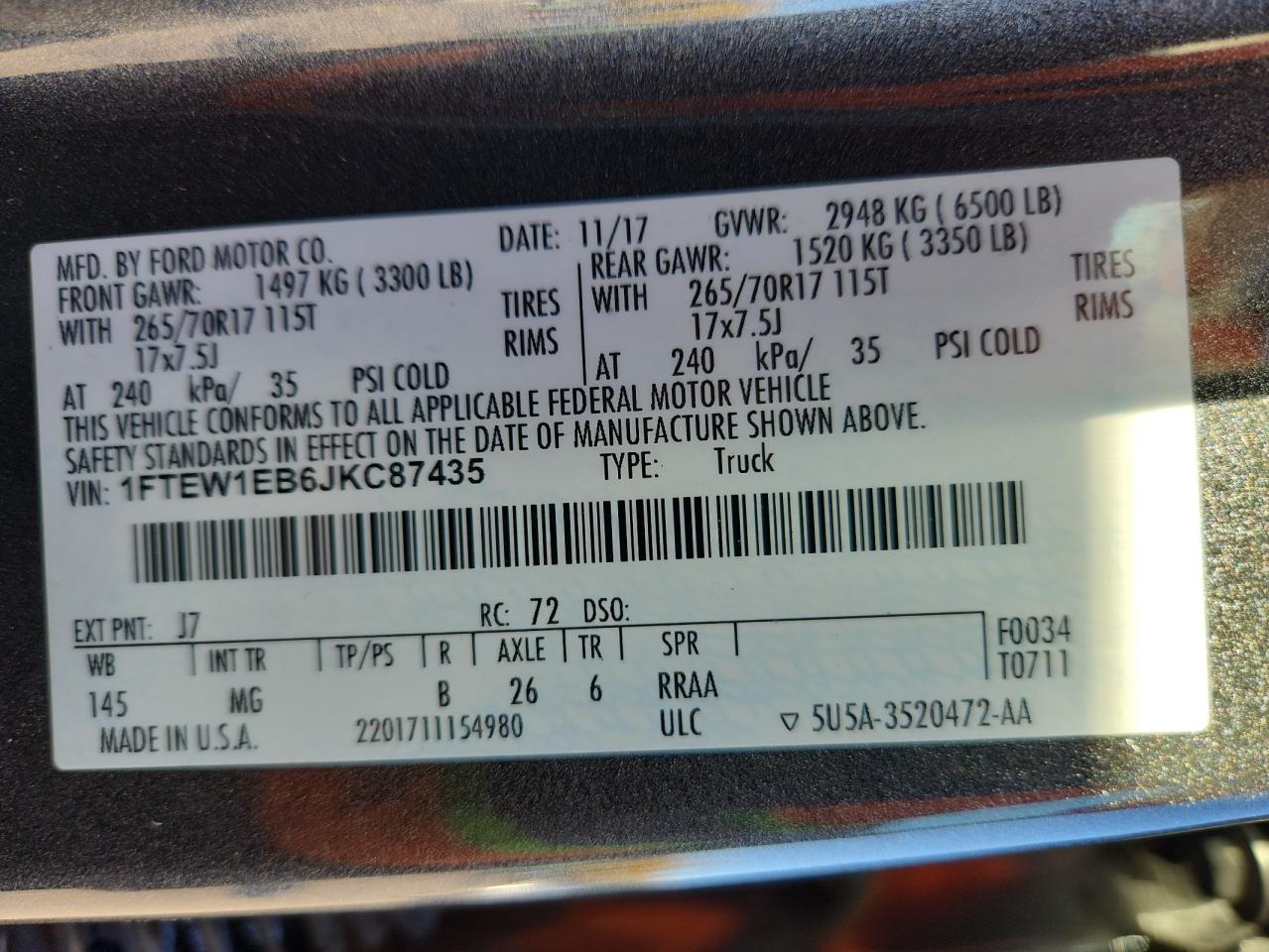 2018 FORD F-150