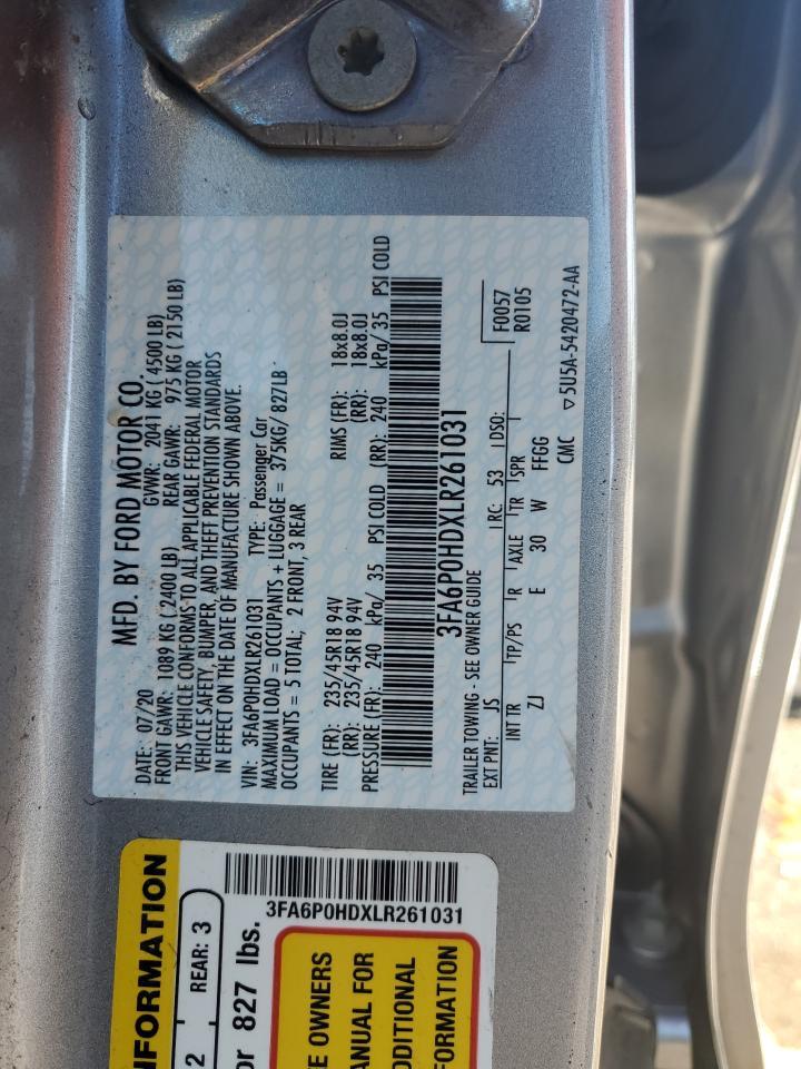2020 FORD FUSION