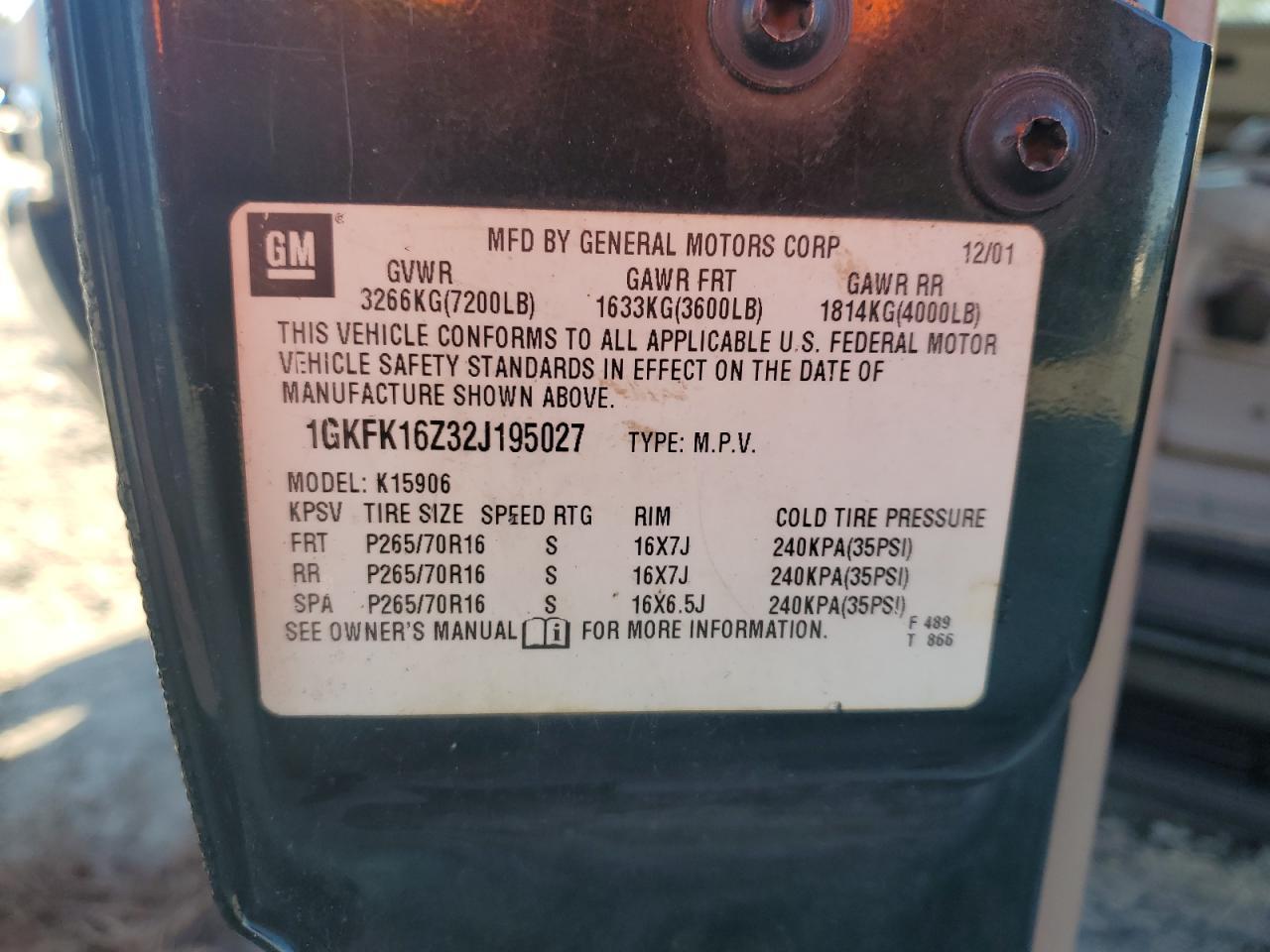 2002 GMC Yukon XL