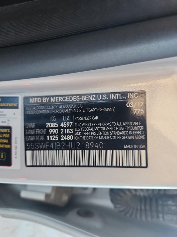 2017 MERCEDES-BENZ C-CLASS