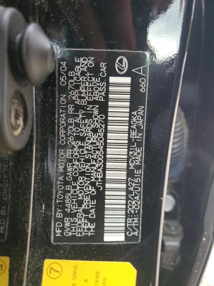 2004 LEXUS ES 330