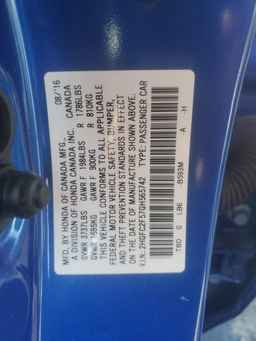 2016 HONDA CIVIC